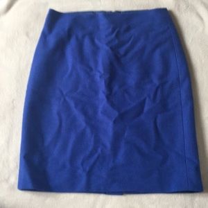 JCrew Royal Blue Wool Pencil Skirt -Size 2
